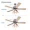 Commercial Cool 42 Ceiling Fan 5-Blade With Pull Chain And Light Kit CCF45P10 - alternate 6